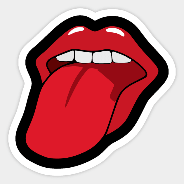 The Mouth Sticker by D's Tee's